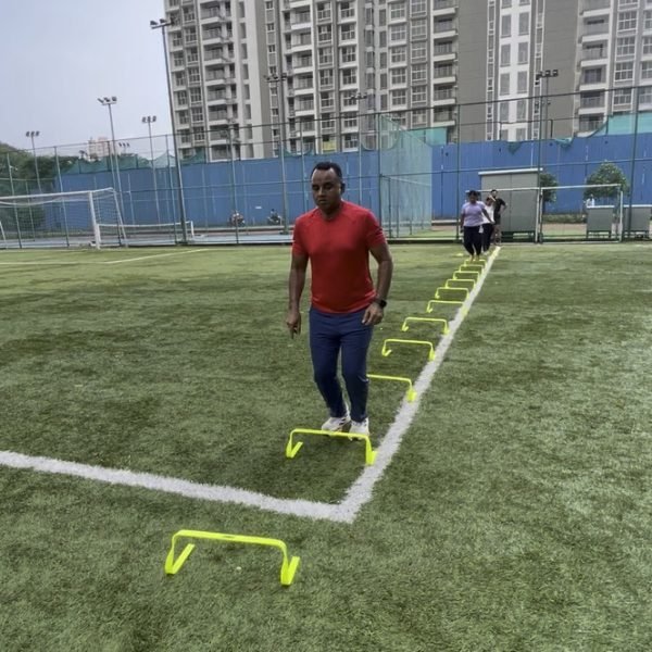 Athletes during the main workout phase of a Corporate Warrior session at VHR Sports