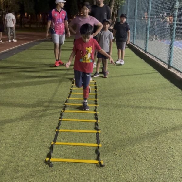 Athletes during the main workout phase of a Little Champions session at VHR Sports