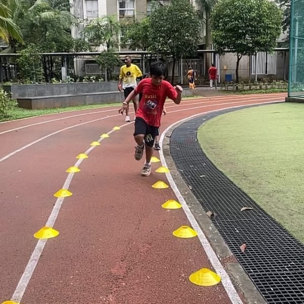 Athletes during the main workout phase of a Little Champions session at VHR Sports