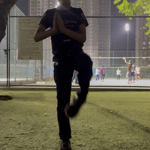 Athletes during the yoga & balance phase of a Little Champions session at VHR Sports