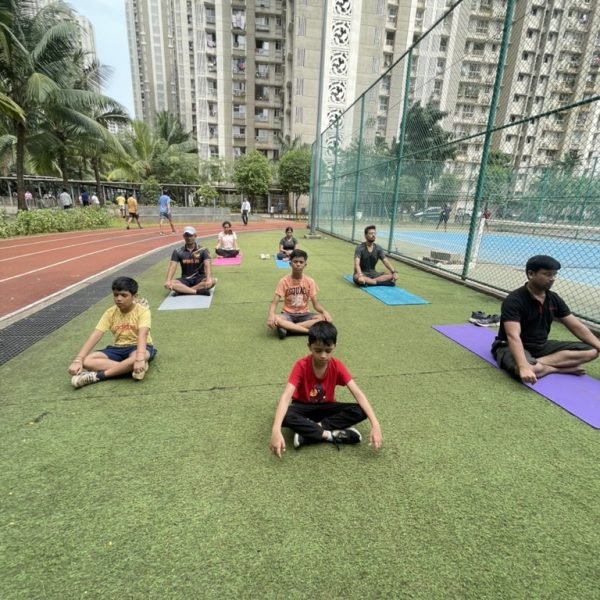 Athletes during the the work — meditation phase of a Mind Athlete session at VHR Sports