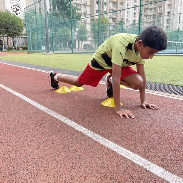 Athletes during the coaching & form phase of a Performance Plus session at VHR Sports