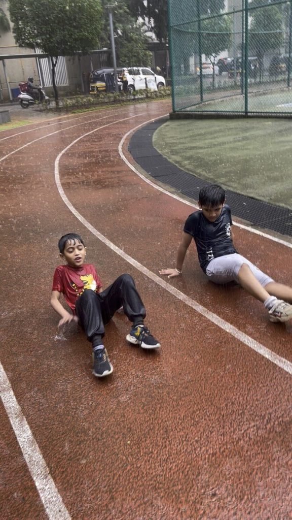 Athletes training through the monsoon rain at VHR Sports — no season off