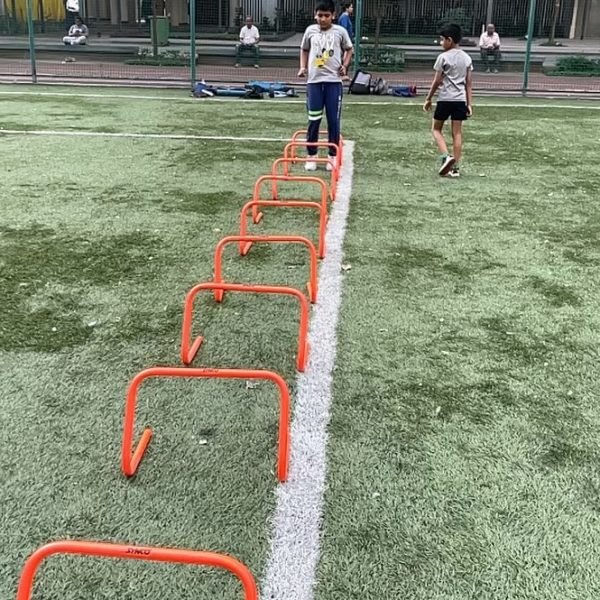 Athletes during the speed, agility & reaction phase of a Sports Conditioning session at VHR Sports